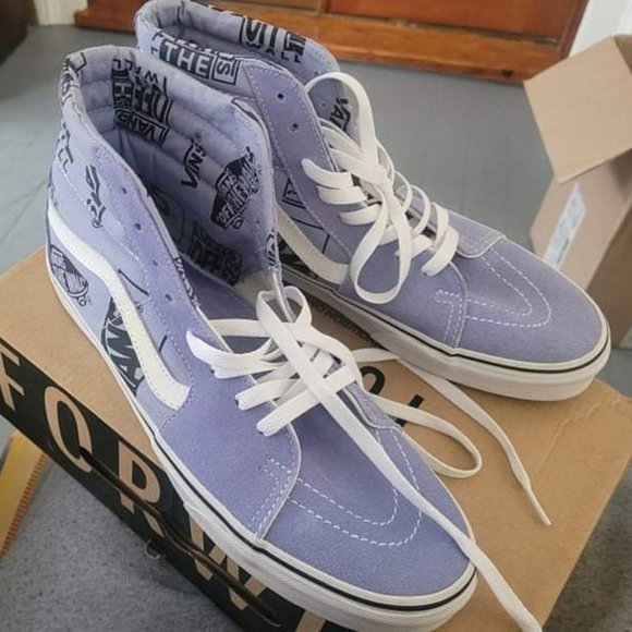 Sk8 Hi Lavender Lustre Vans - Picture 3 of 4